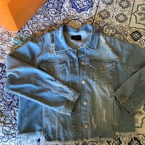 Risen distressed denim jacket